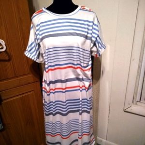 Stripped t shirt dress